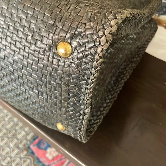 Stunning Dark Green Prada leather Tote Bag - Picture 7 of 16